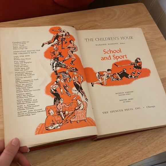 School and Sport The Children’s Hour hardcover vintage 1953 book 10 - Picture 11 of 17